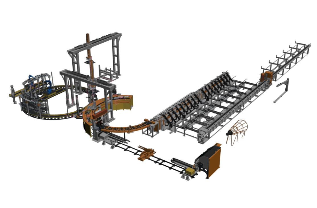 Smart Shield Tunnel Segment Produktionslinie